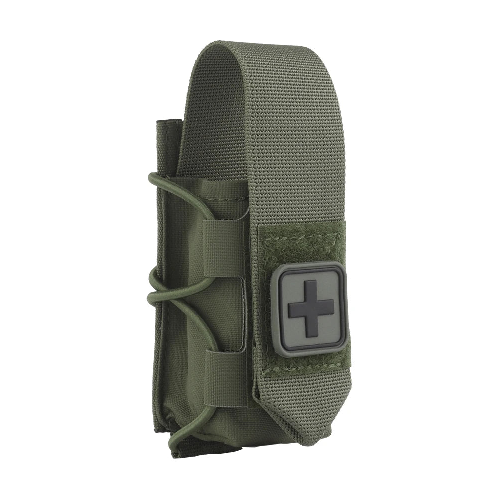 Tactical Tourniquet Pouch Versatile TQ Holder Quick Deploy Trauma Kit Storage Molle Clip Combat Belt Hunting Vest Accessories