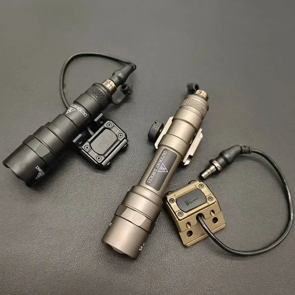 M300B M600B Tactical LED Strobe Flashlight Weapon Gun Light Fit MLOK 20MM Rail Scout Light with Switch for Outdoor Hunting