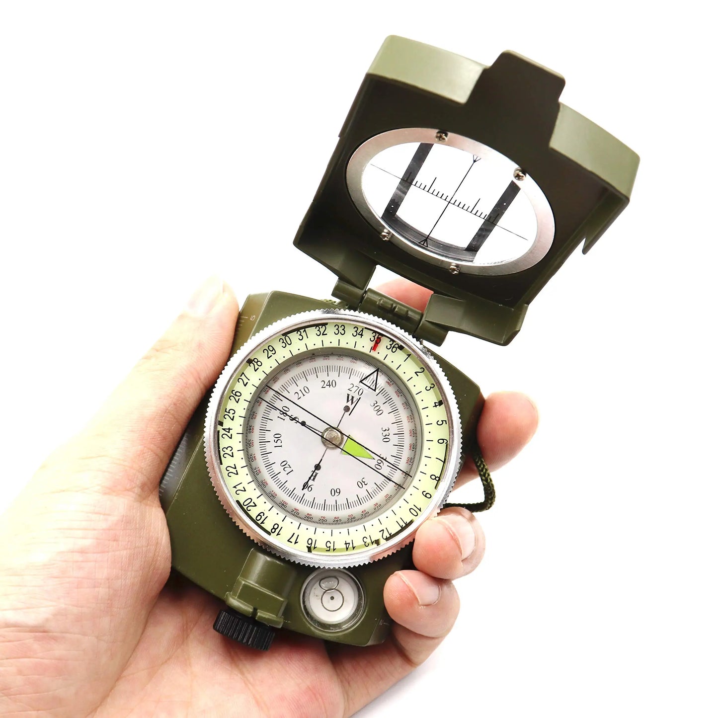 Glow in Dark Shockproof Waterproof Survival Compass for Hiking Camping Hunting Backpacking Outdoor Navigation Essential Gear
