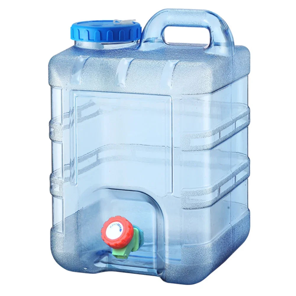Camping Water Container Portable Car Driving Water Tank Large Capacity Outdoor Water Bucket with Faucet Picnic Accessories