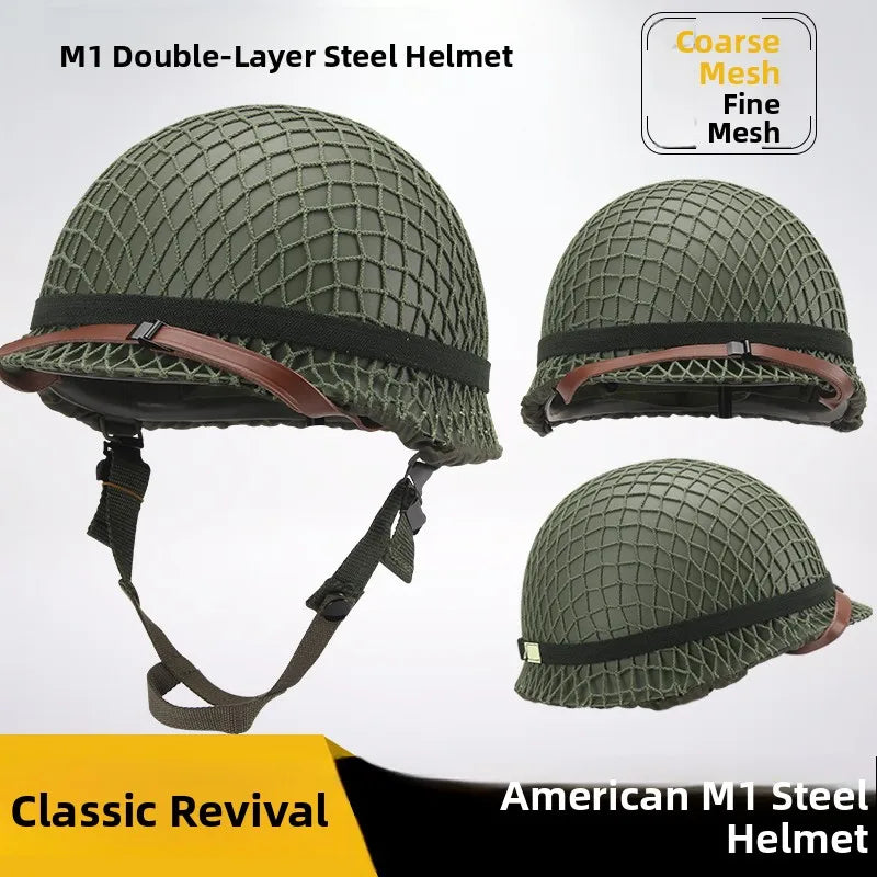 Tactical Battle Helmet Double Layer Anti-Lo Steel Helmet Field Brother Cany Heaear Film And TV Props Military Fan Gear