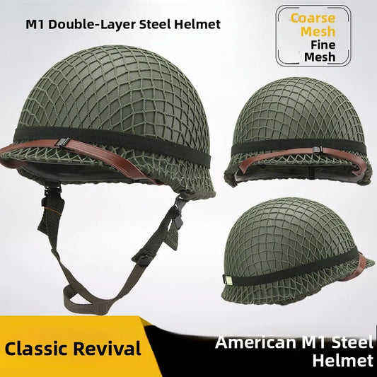 Tactical Battle Helmet Double Layer Anti-Lo Steel Helmet Field Brother Cany Heaear Film And TV Props Military Fan Gear