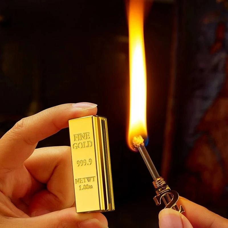 Match Lighter Creative Keychain Pendant Style Metal Waterproof Essential Outdoor Survival Igniter  Gadgets for Men