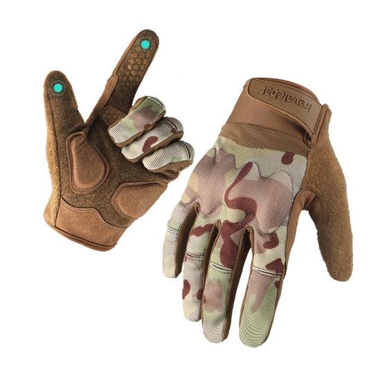 Men Tactical Gloves Touch Screen Cycling Sports Outdoor Motorcycle Riding Bike Running Outdoor Anti Slip Shock Absorption Gloves