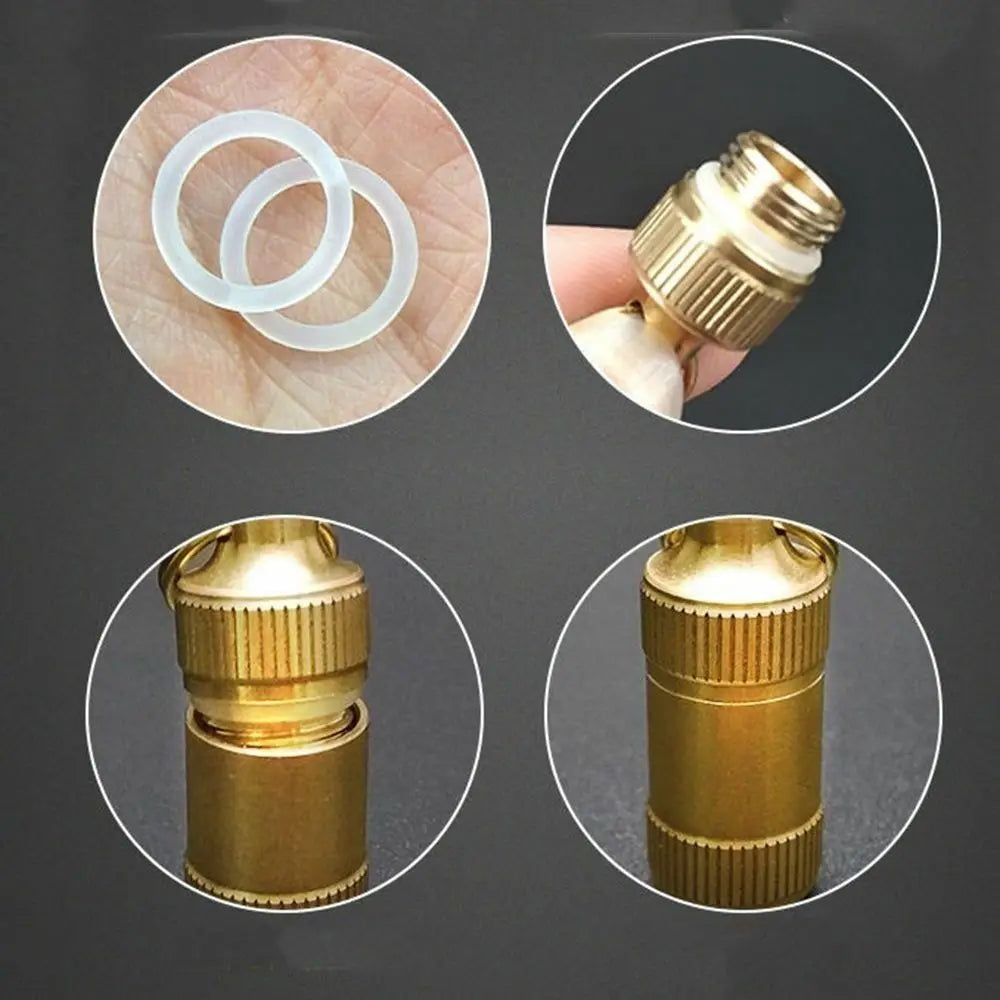 Outdoor Adventure Brass Pill Case - Waterproof Keychain Pill Container (Portable for Hiking/Camping)