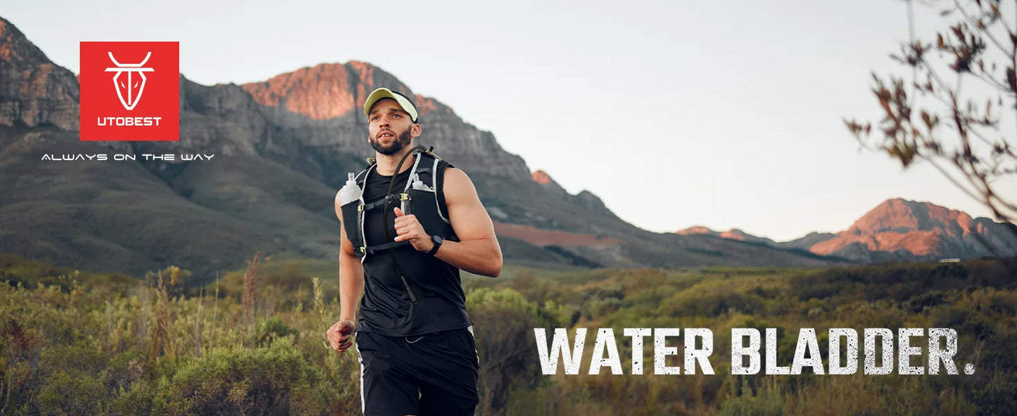 UTOBEST 1.5L/2L/3L Water Bladder Hydration Pack Reservoir TPU Water Storage Bag for Camping Cycling Running Hiking