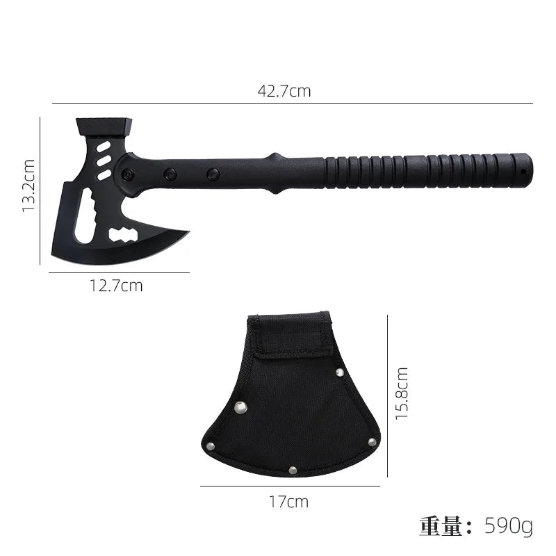 Outdoor Camping Multifunctional Axe High Manganese Steel Survival Tactics Pioneering Hand Axe Fire Axe