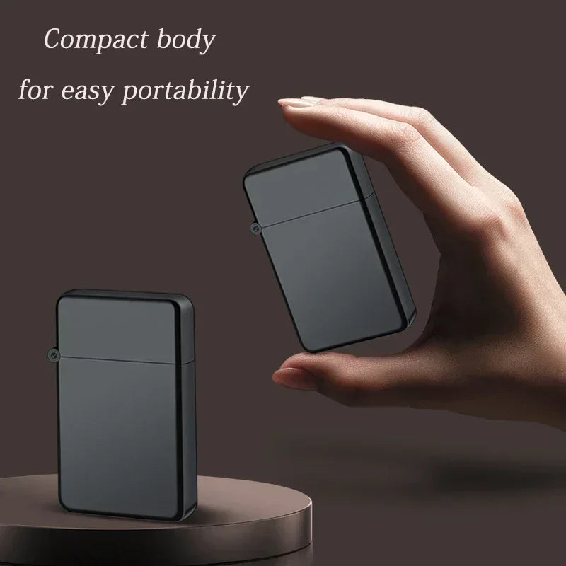 Windproof  Waterproof Metal Lighter Electroplated Dragon Embossed Pattern Red Fire Direct Cigar Lighter Men Smoke Accesoires