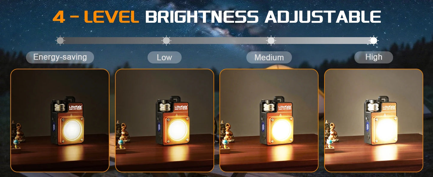 LiitoKala new keychain light 120-3500LM rechargeable flashlight multifunctional portable 3000mAh battery work light