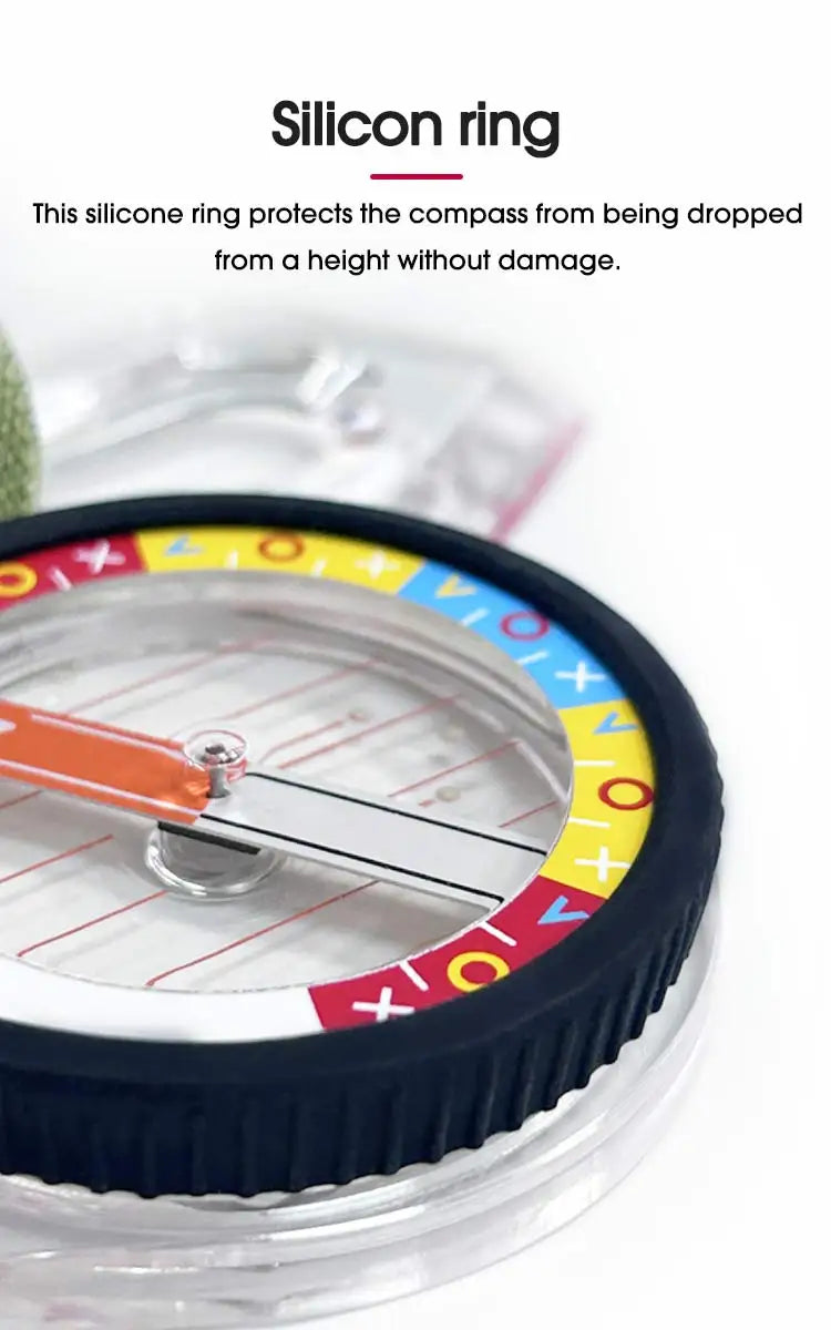 KANPAS  elite competition orienteering  thumb compass with silicon ring,MA-43-FS