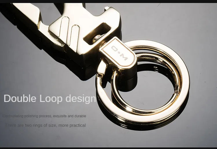 Multifunctional Men's key Chain Metal Waist Belt Clip Anti-lost Buckle Key ring Accessories Car keychain Bottle Opener Pendant