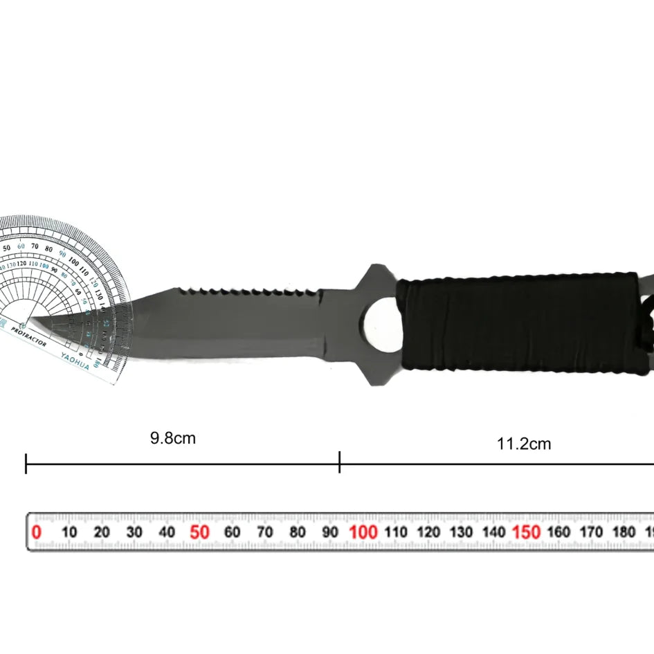Outdoor High hardness tactical knife, field sharp straight knife, portable pocket knife, non-folding multi-purpose fruit knife