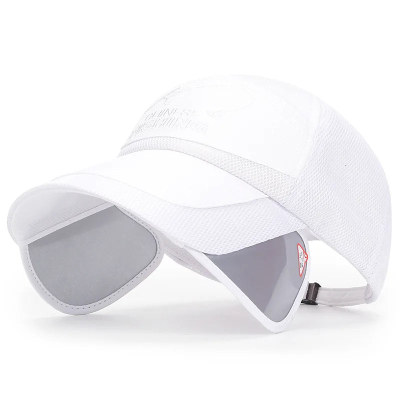 Sunvisor Adjustable Sunvisor Hats Fishing Cap Summer Outdoor Sports Travel Quick-drying Breathable Mesh Baseball Hat