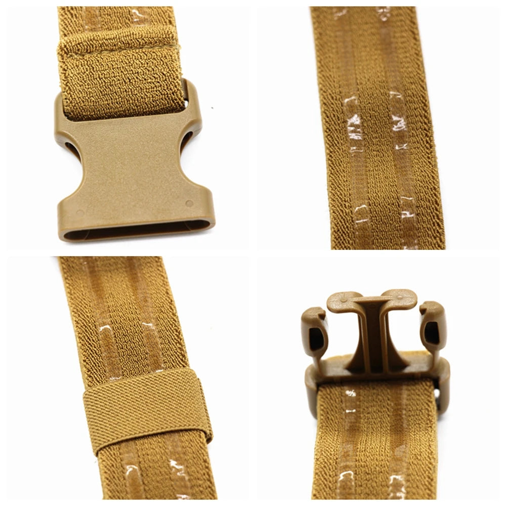 Tactical Elastic Anti-slip Thigh Belt Leg Strap Thigh Holster Bond Leg Hanger with Quick-Release Buckle Hunting Accessories Gear