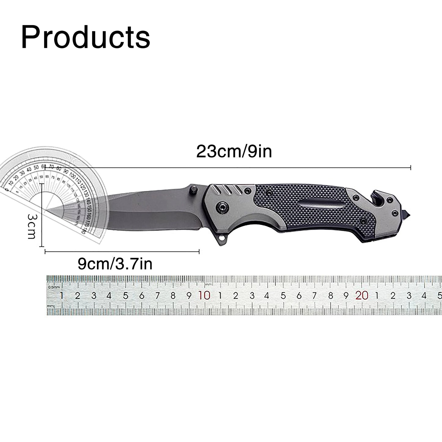 High Performance Stainless Steel Folding Knife Tactical Survival Knife, Suitable for Outdoor Camping, Hunting, and Fishing