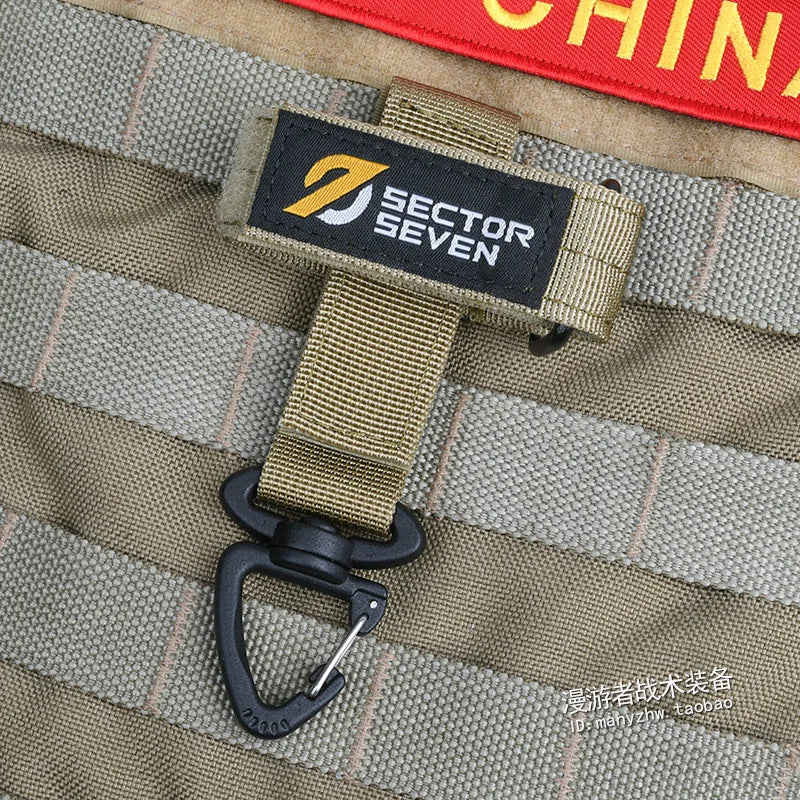 Tactical Clash Hook Hanging Carabiner Molle Webbing Clip Metal Olecranon Hook Cummerbund Belt Outdoor Hunting Vest Accessories