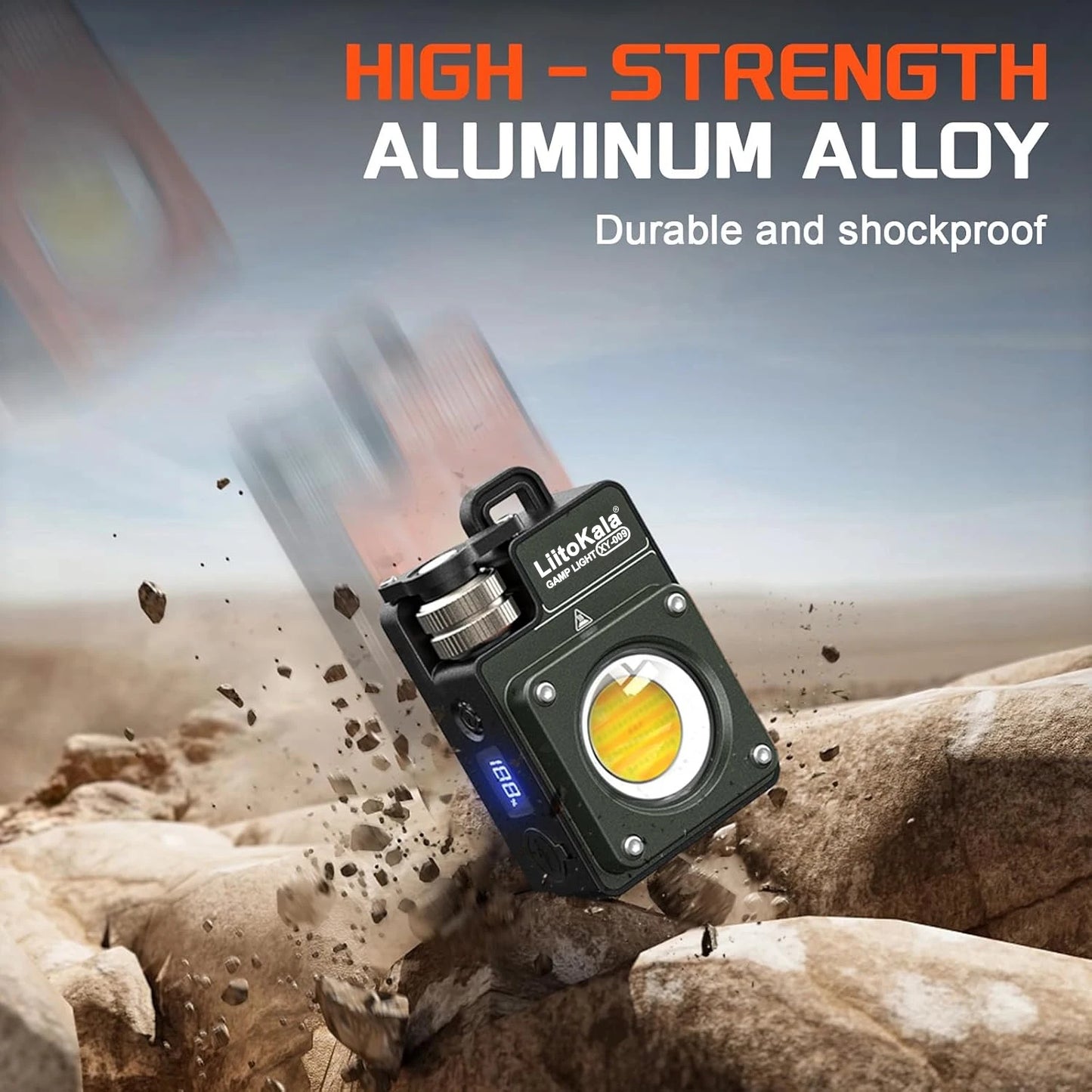 LiitoKala new keychain light 120-3500LM rechargeable flashlight multifunctional portable 3000mAh battery work light