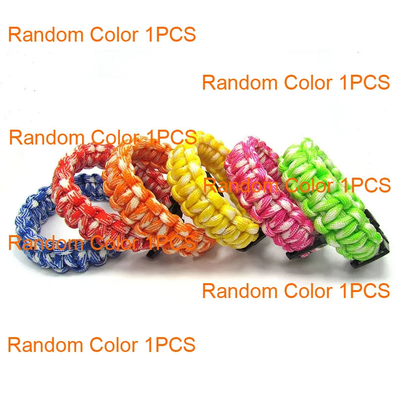 Outdoor Camping Survival Paracord Bracelet For Men Hiking Buckle Wristband Emergency Rope Bangle Jewelry Gift