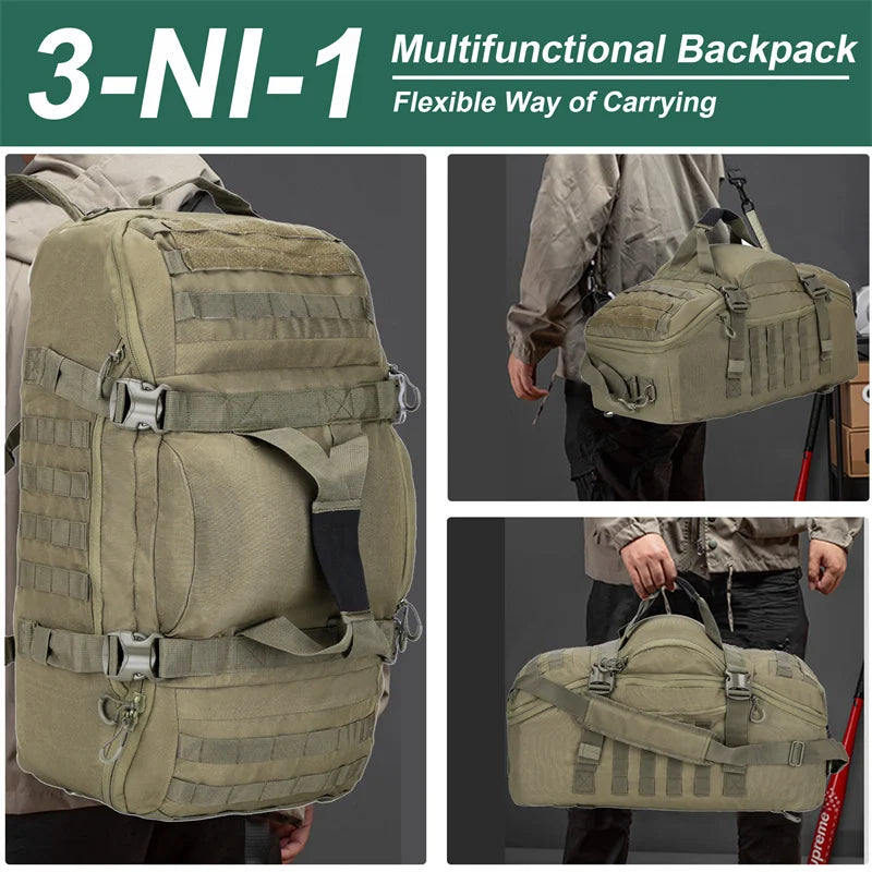 30L 45L 80L Large Duffle Bag Tactical Backpack Outdoor Camping Bags Molle Men Backpacks Travel Bag for Hiking
