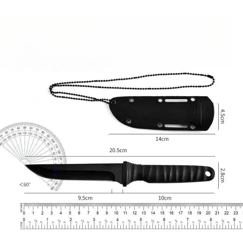 2026 New Outdoor knife self-defense knife outdoor survival knife high hardness one steel portable mountaineering knife ﻿