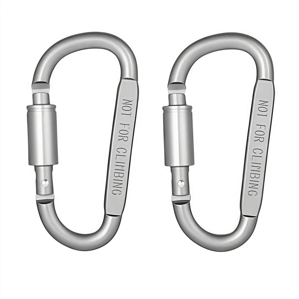 2-6PCS Carabiner Set For Key Camping Survival EDC Outdoor Keychain Clip  Alloy Aluminum Tactical Caribiner Hook Karabiners