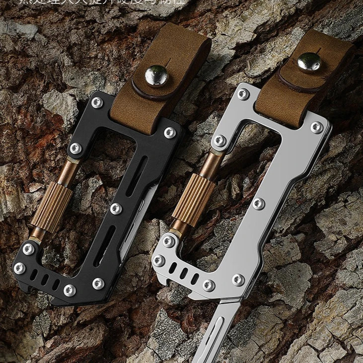 EDC Multi-functional Mini Knife Keychain Stainless Steel Outdoor Convenient Camping Emergency Survival Equipment