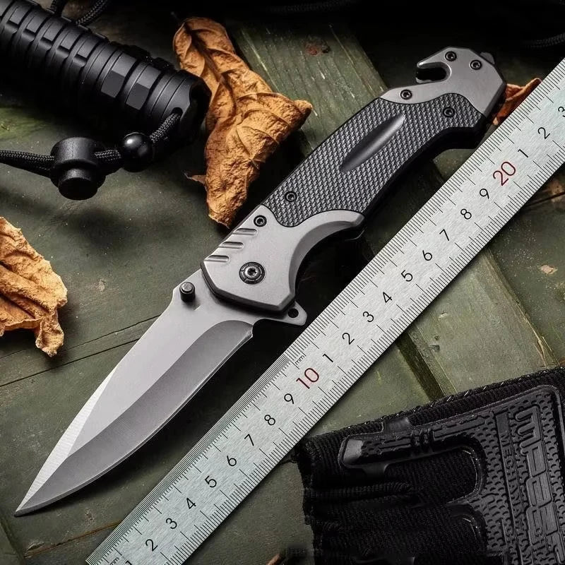 High Performance Stainless Steel Folding Knife Tactical Survival Knife, Suitable for Outdoor Camping, Hunting, and Fishing