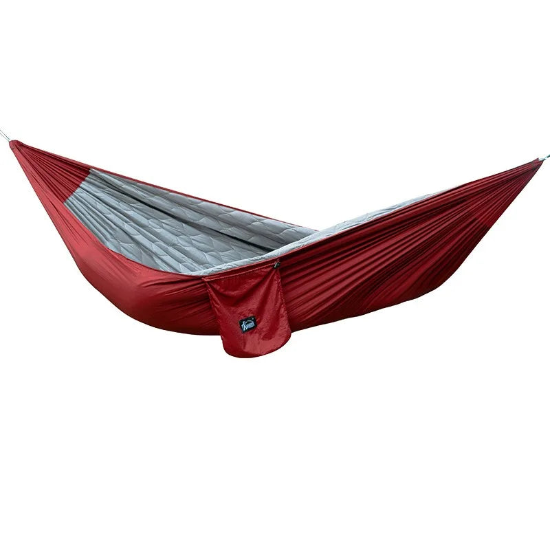 Outdoor Hammock with Sleeping Bag, Warm Comfortable Anti-Roll Design, Heavy Duty Windproof Cold Proof Camping Bed