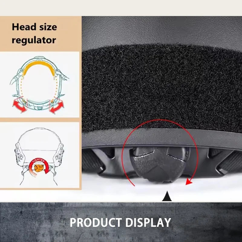 Outdoor Hunting FAST Tactical Helmet | Kevlar-Reinforced & FAST Wendy Floating Pad System