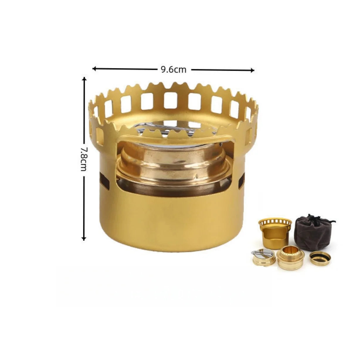 Outdoor Portable Mini Alcohol Stove High-temperature Alcohol Stove Accessories Water Heating Stove Camp Cooking Supplies