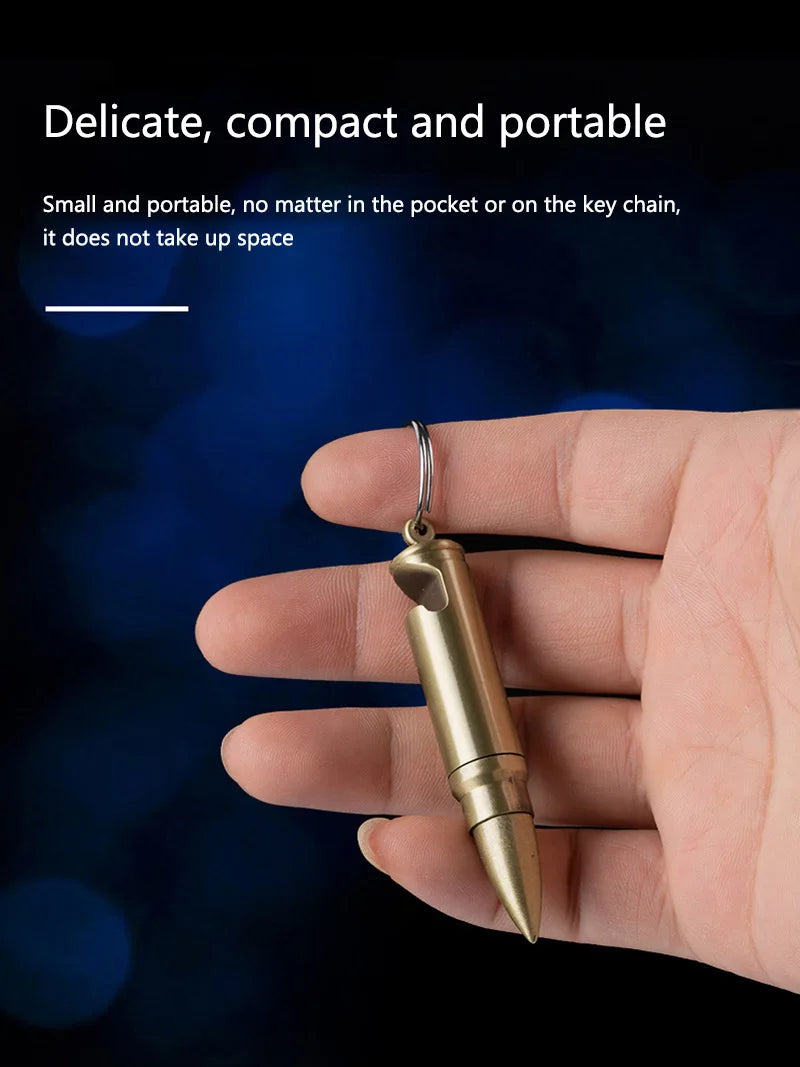 Metal Keychain Match Lighter, Portable Retro Waterproof Lighter, Emergency Survival Equipment Lighter Barbecue Camping Gifts