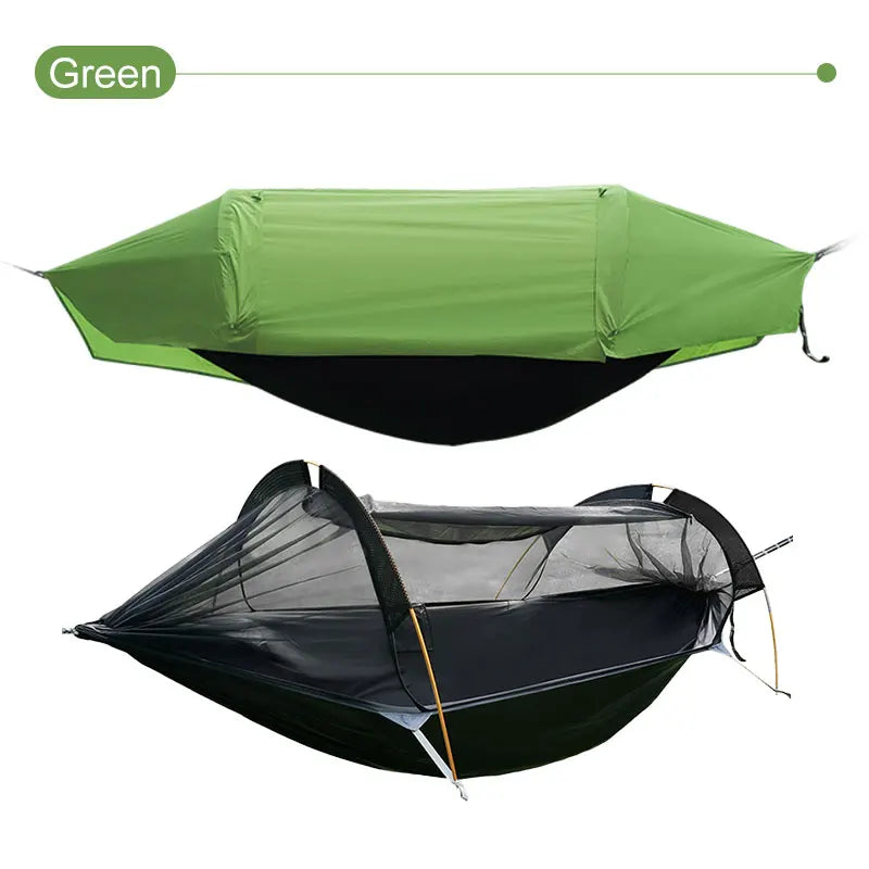 Camping Hammock Tent with Mosquito Net and RainFly，3 in 1 Waterproof Lightweight Sleeping Hammock , Travel Outdoor with Hiking