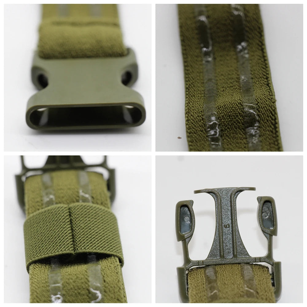 Tactical Elastic Anti-slip Thigh Belt Leg Strap Thigh Holster Bond Leg Hanger with Quick-Release Buckle Hunting Accessories Gear