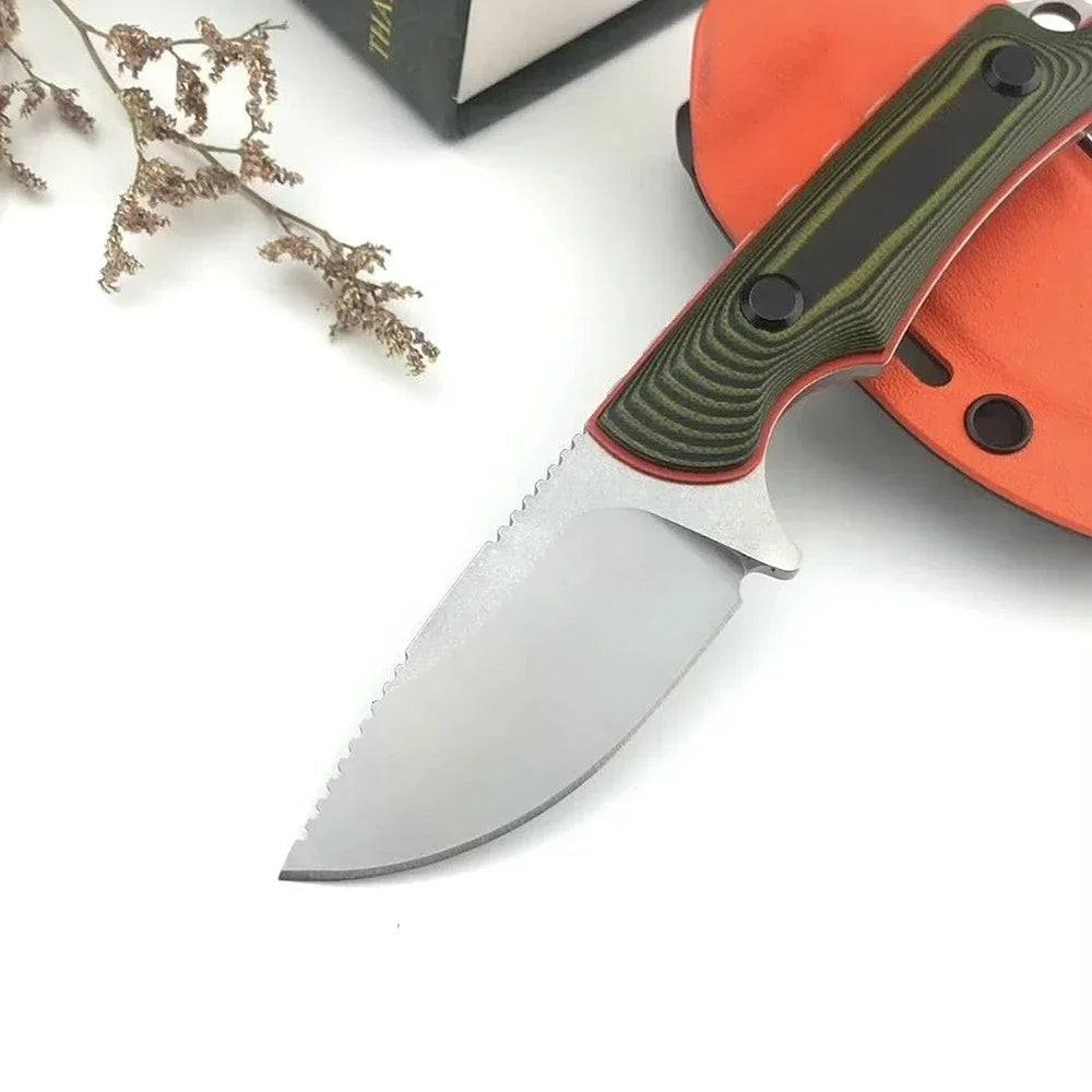 BM 15002/ 15017 Wilderness Survival Straight Blade Pocket Knife with Sheath Hunting Combat Tools Bushcrafter Outdoor Gift Knives