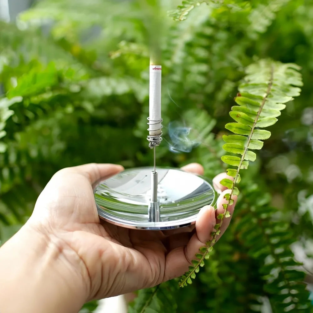 Outdoor Fire Starter Reflective Mirror Solar Windproof Waterproof for Mountain Climbing Camping Survival Fire Cigarette Lighter