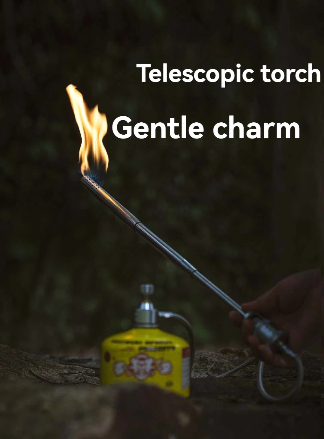 Outdoor Flame Gun Heating Gas Torch BBQ Grill Fire Starter Gas Igniter Isobutane Fire Gun Burner Camping Retractable Fire Torch