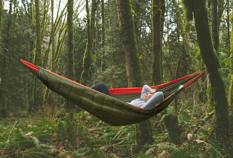 Outdoor Hammock Underquilt Camping Hammocks Sleeping Bag Cold Protection 3 Season Warm Cotton Hammock Underquilt Blanket Winter