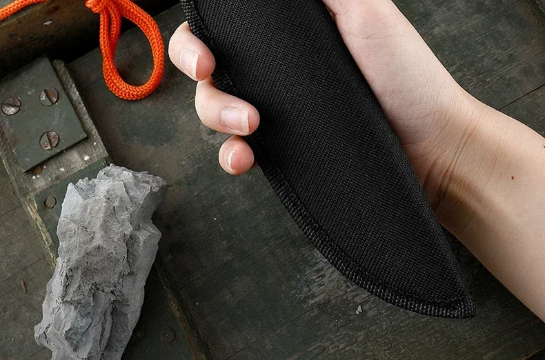 NEW Outdoor Camping Tactical Straight Knife, Portable Outdoor Tool Knife, EDC Gear, High Hardness Self-Defense Survival Knife