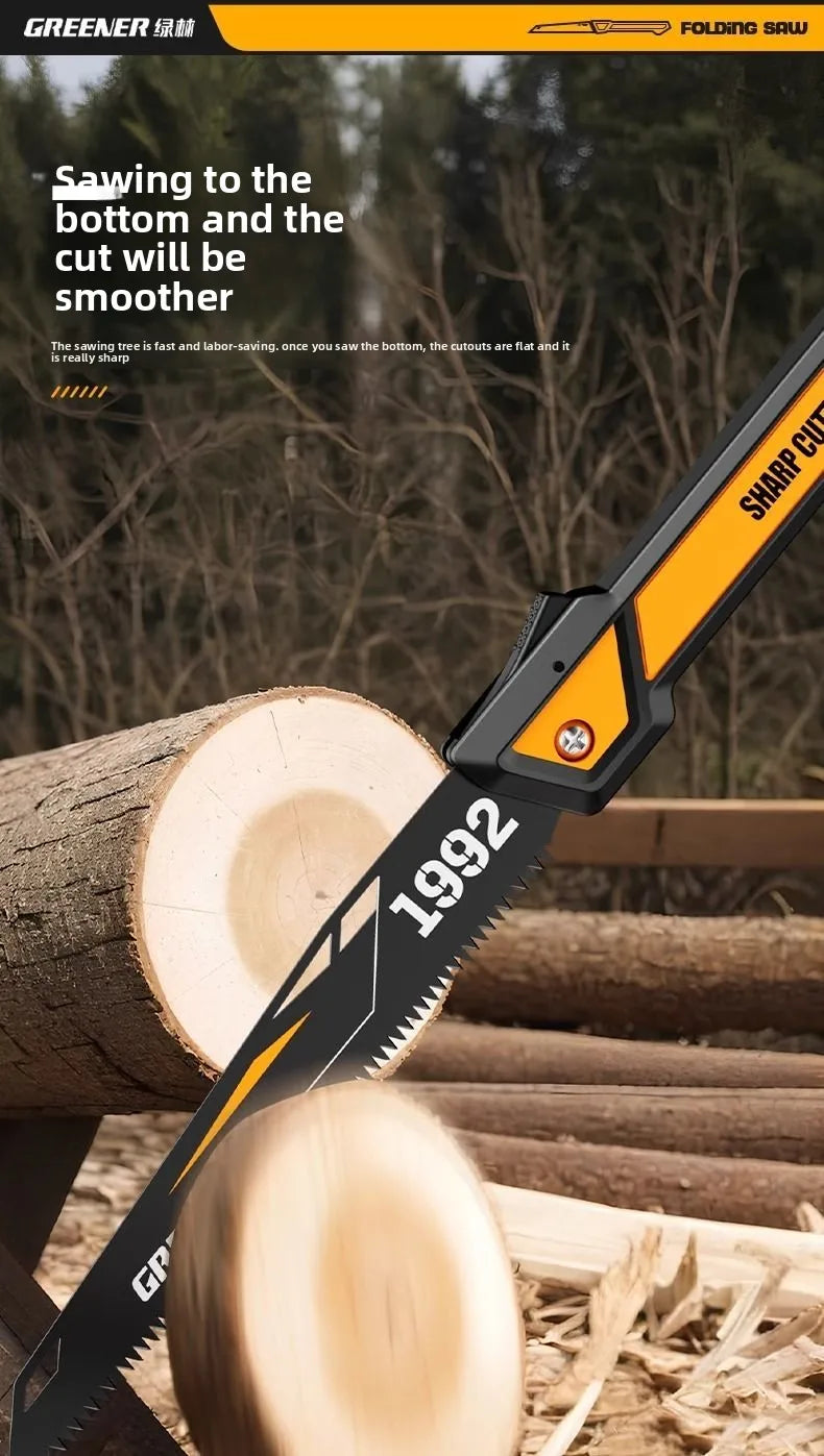 High Quality Manganese Steel Folding Hand Saw for Household Use and Outdoor Wood Sawing Perfect for Hand - held Manual Operation