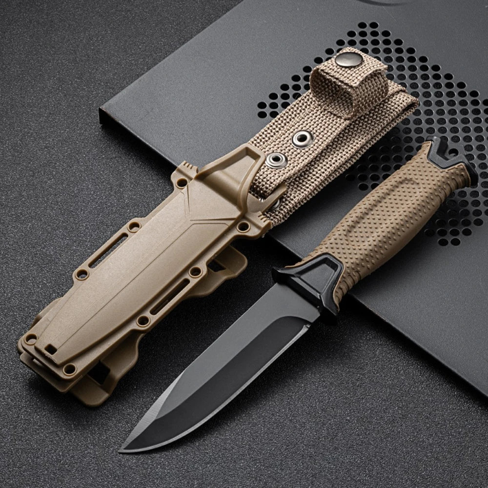Fashion Stainless Steel Outdoor Survival Knife Portable Camping Pocket Knife Military Tactical Knives for Self Defense Hiking