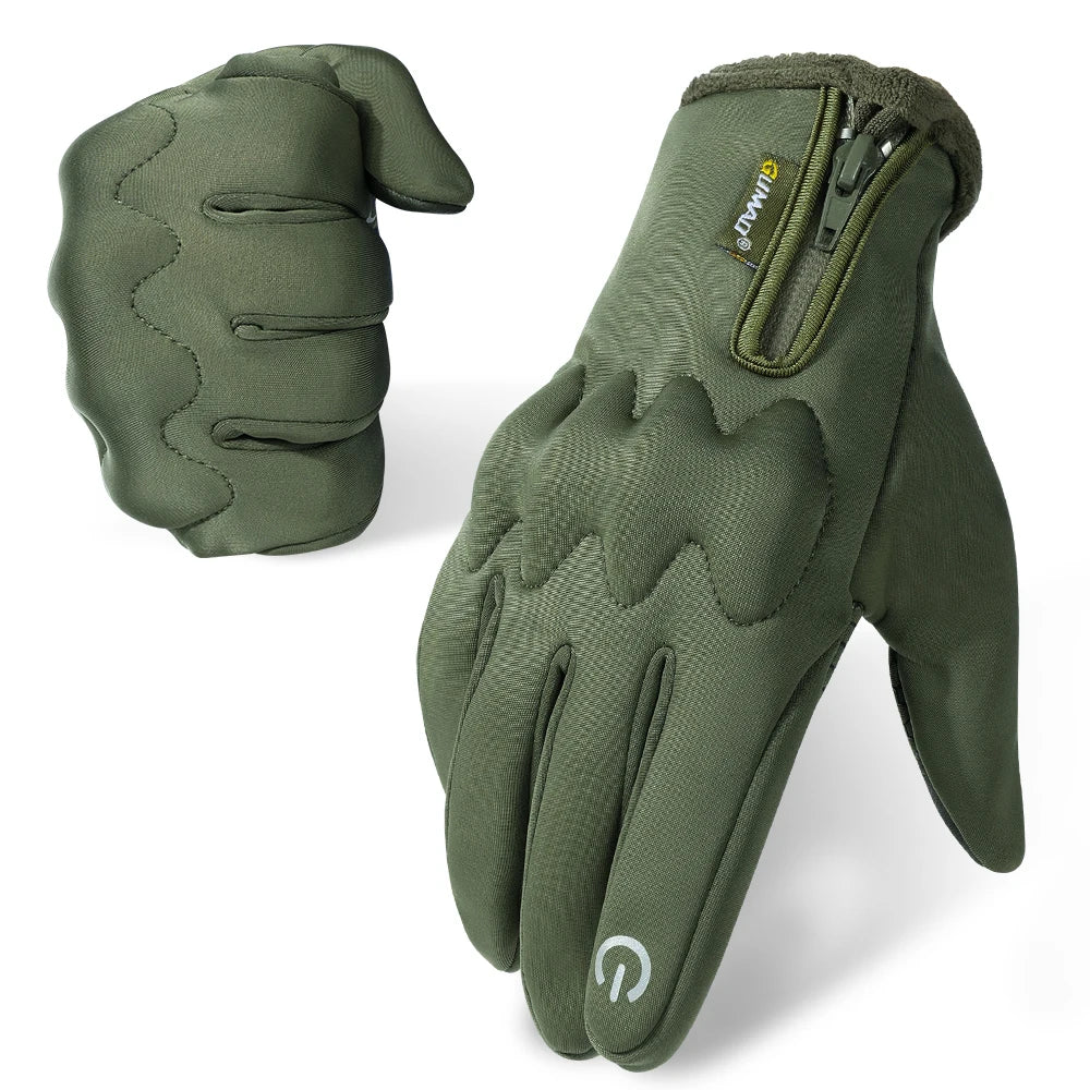 Winter Thermal Gloves Fleece Touch Screen Windproof Sport Outdoor Skiing Hiking Camping Hunting Cycling Non-slip Protective Gear
