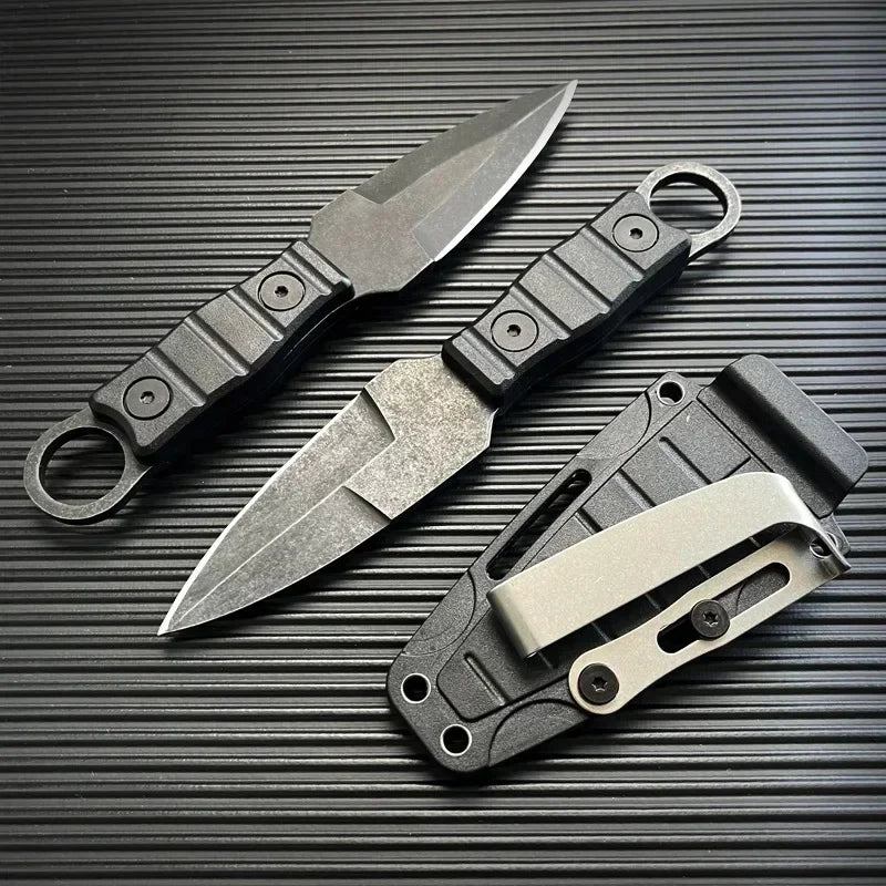 Outdoor  Straight Knife High Hardness SurvivalKknife Camping EDC Portable Utility Knife K Sheath Hunting Camping Tool