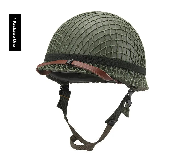 Tactical Battle Helmet Double Layer Anti-Lo Steel Helmet Field Brother Cany Heaear Film And TV Props Military Fan Gear