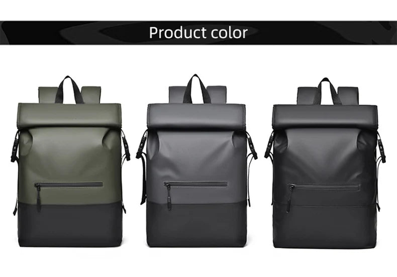Hiking Rolled Top Backpack Travel Duffel Bag Outdoor Climbing Camping Sport Fitness Rucksack Casual Weekend Luggage Schoolbag