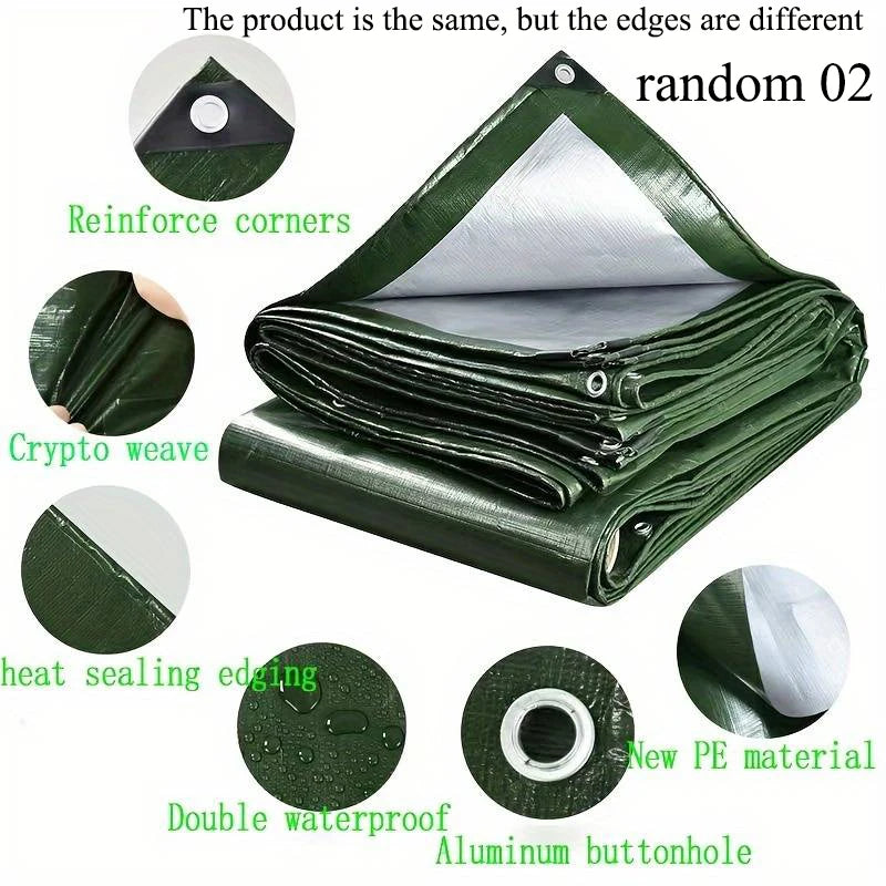 Custom Tarpaulin Waterproof 3*3 4m×4 5 6 8 10 20m Large Tarp Small Rain Shade Cover Outdoor Garden Boat Bike Awning Canopy Uv