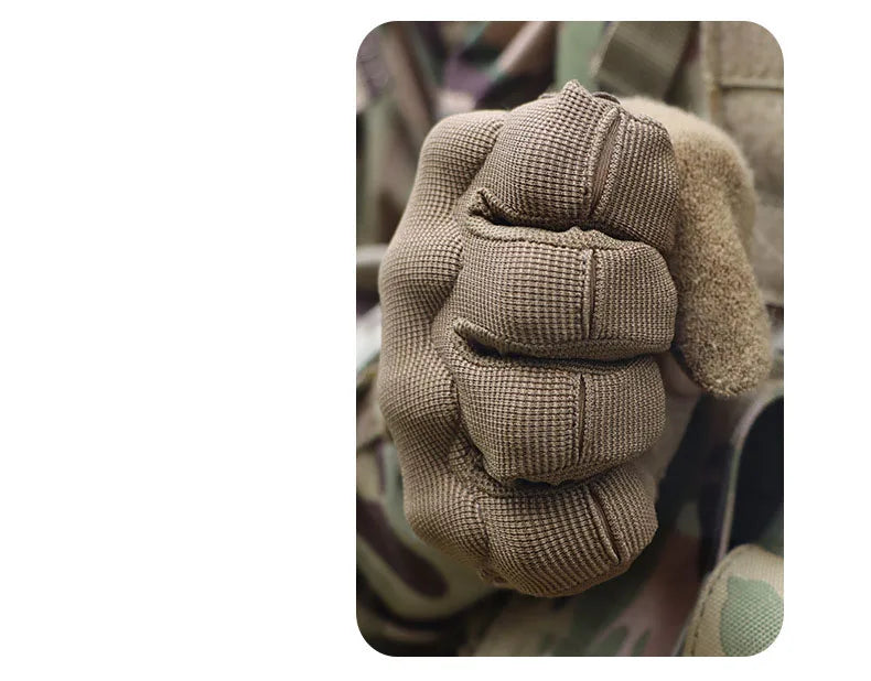 Men Tactical Gloves Touch Screen Cycling Sports Outdoor Motorcycle Riding Bike Running Outdoor Anti Slip Shock Absorption Gloves