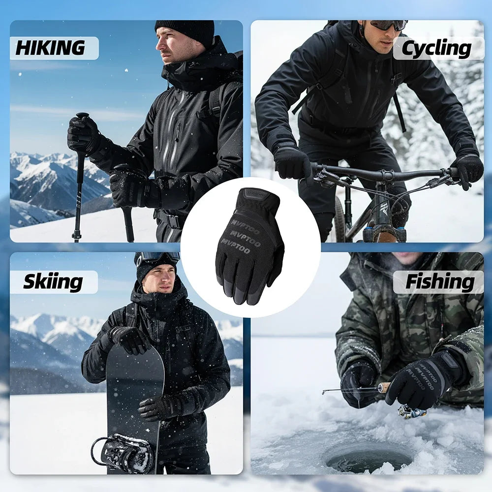 Winter Fleece Hunting Gloves Thermal TouchScreen Windproof Water-repellent Non-slip Accessories Sport Outdoor Hiking Camping Ski