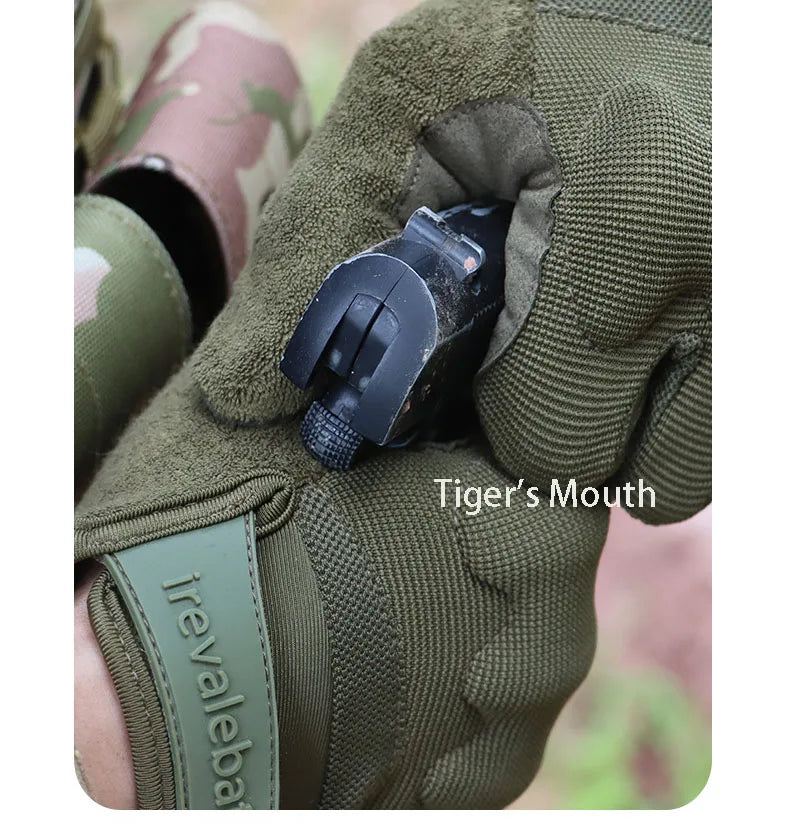 Men Tactical Gloves Touch Screen Cycling Sports Outdoor Motorcycle Riding Bike Running Outdoor Anti Slip Shock Absorption Gloves