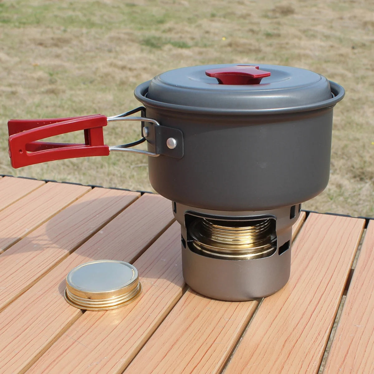 Outdoor Portable Mini Alcohol Stove High-temperature Alcohol Stove Accessories Water Heating Stove Camp Cooking Supplies