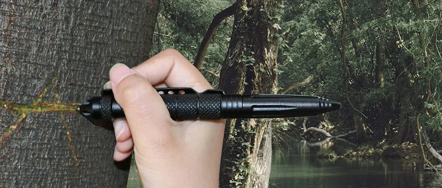 Military Tactical Pen, Professional Self Defense Pen, Emergency Glass Breaker Pen - Tungsten Steel
